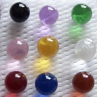 Billes de verre solides colorées transparentes de 8 mm, 10 mm, 12 mm, 14 mm, 16 mm, 20 mm, 25 mm, ornements de design en cristal