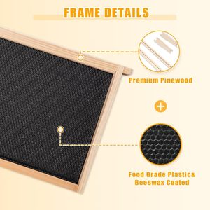 New 4 Layer Langstroth Beehive Kit 20 <b>Frames</b> 2 Brood Boxes 2 Super Boxes China Fir Environment-Friendly Bee Farm - Product Image 6