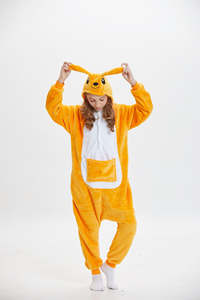 Fiesta de <span class=keywords><strong>carnaval</strong></span>, <span class=keywords><strong>pijamas</strong></span> de animales para mujeres adultas, disfraces de canguro para mujer, ropa de dormir de lana, onesie holgado - Product Image 4
