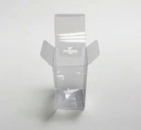 Boîte en plastique PVC transparente trou de suspension pliable jetable pour l'emballage de petits articles tels bougies autocollants artisanat pour l'électronique
