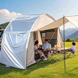 Tente de hayon pour SUV, auvent pare-soleil 9,8x4,9x6,8 pieds, imperméable, triple couche, quatre saisons, pour 3-4 personnes, tente de voiture instantanée, PU4000 210D - Product Image 6