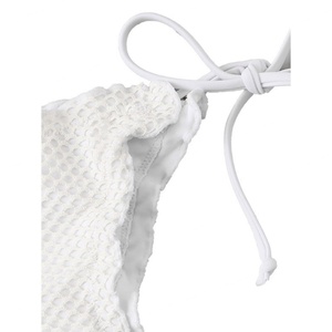 ชุดบิกินี่ผู้หญิงคุณภาพสูง 1 ชิ้น ลายจุด วีสตริง บราไมโคร ไซส์ใหญ่ เซ็กซี่ ทรงสามเหลี่ยม บริการ OEM ด้านหน้า - Product Image 5