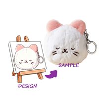 Porte-clés en peluche singe interactif personnalisé OEM avec rembourrage en coton PP ultra doux et fonction réconfortante