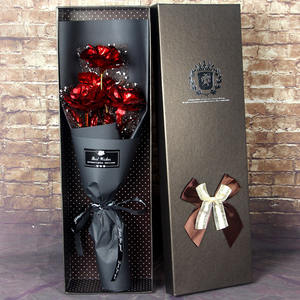 Ramo de rosas de lámina dorada <span class=keywords><strong>Regalo</strong></span> del día de San Valentín Dale rosas eternas a la novia Trae caja de <span class=keywords><strong>regalo</strong></span> - Product Image 3