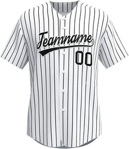 Jersey de béisbol con botones para hombre, camisetas de manga corta Hipster Hip Hop, nombre, número y logotipo personalizados para hombres y mujeres - Product Image 5