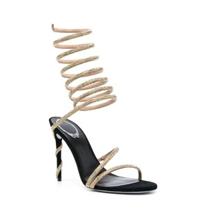 Sandali con <span class=keywords><strong>tacco</strong></span> a spillo personalizzati da donna <span class=keywords><strong>scarpe</strong></span> da pioggia con un cinturino alla caviglia basse - Product Image 6