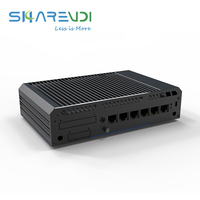Pare-feu réseau 6 ports LAN AES-NI Ordinateur monocarte Mini PC Sans ventilateur Serveur Linux Routeur VPN pour Pfsense