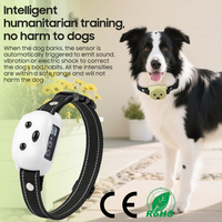 Elektronisches Anti-Bell-Halsband Einstellbares Hundehalsband mit Schock und Vibration Wiederaufladbares Hundetrainingshalsband für Alle Größen