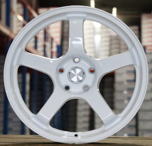Nuevos Rines de Aleación de Aluminio Fundido de 15-16-17-18-19 Pulgadas 5x100/114.3/108/112 de Cinco Radios en Negro Hiperbrillante para Honda y <span class=keywords><strong>Cooper</strong></span> - Product Image 6