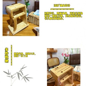Bamboo Knife Rack 7Pcs Ventilated Storage Holder For Kitchen Home Use - Product Image 3