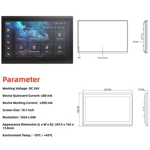 <span class=keywords><strong>Interphone</strong></span> vidéo IP avec écran tactile 10,1 pouces, moniteur intérieur pour appartement, <span class=keywords><strong>interphone</strong></span> vidéo Tuya avec serrure intelligente et contrôle par téléphone mobile - Product Image 5