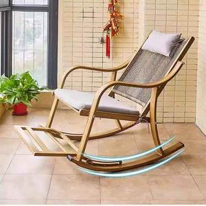 Modern dayanıklı özelleştirilebilir açık alüminyum alaşım sallanan Recliner sandalye ev eğlence yemek otel parkı Villa balkon avlu - Product Image 4