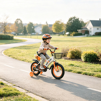 Vélo pour enfants au design cool, disponible en version OEM, avec protège-chaîne en forme d'avion et roues d'apprentissage, pour enfants de 3 à 8, 9 et 14 ans.
