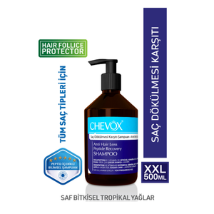 CHEVOX Champú Anticaída con Péptidos para la Recuperación del Cabello 500ml - Fórmula de Crecimiento Capilar con Hexapéptido-11 y Cafeína - Product Image 2