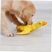 Cachette de nourriture Puzzle pour animaux de compagnie jouet de morsure peluche canard jaune poupée interactive grinçant Durable nettoyage des dents jouet à mâcher pour chiens