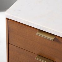 Table de chevet contemporaine en bois durable de luxe léger avec 2 tiroirs et table de nuit pour chambre à coucher