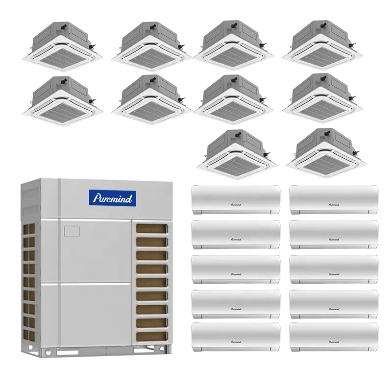 Gree Puremind ระบบปรับอากาศหลายโซน VRF VRV,ระบบทำความเย็นเครื่องปรับอากาศส่วนกลาง