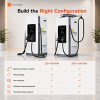 StarCharge Titan V5 240kW Chargeur rapide DC pour flotte, double CCS2, distribution de puissance dynamique pour stations de charge à haute disponibilité