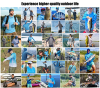 Série Elite Angler : Sweat à capuche de pêche respirant grande taille avec cache-cou intégré, chiffon microfibre pour nettoyer les lentilles, protection solaire UPF 50+ haute performance
