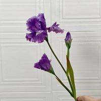 Fleurs de série violettes de haute qualité pour la décoration de mariage Fleur de lys rose en soie Hortensia et iris violet clair