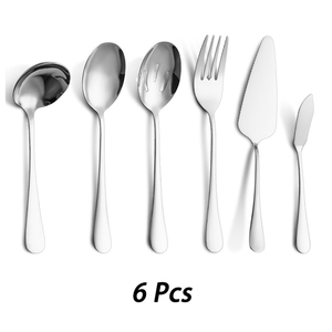 Juego de cubiertos que incluye cuchara ranurada, cuchara de azúcar, cucharón de sopa, cuchillo para pastel de boda - Product Image 2