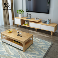 Meuble TV rétractable en bois moderne pour salon d'hôtel, personnalisable avec logo, prix avantageux, stock important, dropshipping, fournisseur chinois