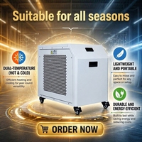 Refroidisseur d'eau Fengmang 0.5HP R410A avec compresseur et pompe, mode double 3-42, pour bain de glace chauffant et refroidissant, idéal pour la récupération toute l'année