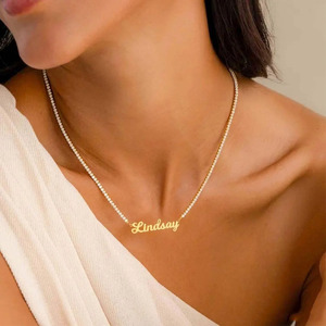 <span class=keywords><strong>Collana</strong></span> Tennis Personalizzata in Acciaio Inossidabile con Zirconi Certificata CE, Regalo Trendy <span class=keywords><strong>per</strong></span> la <span class=keywords><strong>Festa</strong></span> <span class=keywords><strong>della</strong></span> <span class=keywords><strong>Mamma</strong></span> - Product Image 3