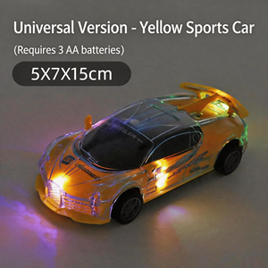 Voiture de police noire à inertie avec lumières, modèle en plastique 5x7x15cm pour enfants de 5 à 7 ans, unisexe - Product Image 5
