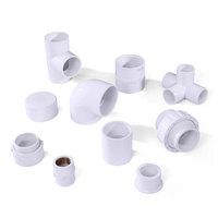 Sch40 1 1/2 accesorios de tubería de Pvc grandes hilo de alcantarillado Y válvula con brida pezón en T codo de 75 grados precio de catálogo para tuberías de drenaje Plu