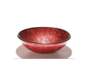 Cheap price Chinese suppliers hand painted glass bowl wash basin