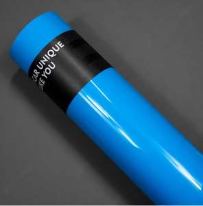 Film de protection de carrosserie en vinyle PET bleu glace, anti-rayures, auto-adhésif, anti-UV, 6,5 mil, 90 % de rejet UV, auto-réparateur, pour changement de couleur de voiture - Product Image 1