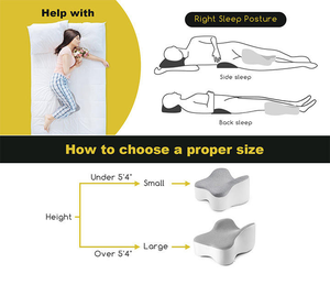 Coussin de luxe profilé papillon pour les jambes, <span class=keywords><strong>anti</strong></span>-<span class=keywords><strong>allergique</strong></span>, respirant, soutien pour les genoux, idéal pour les dormeurs latéraux et le soulagement de la sciatique - Product Image 3