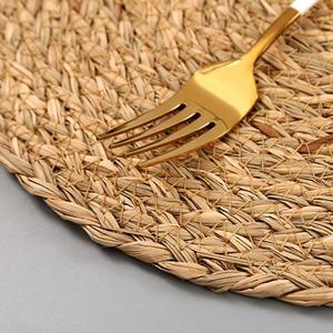 Eco-friendly Natural Seagrass Water Hyacinth <b>Rattan</b> Table Mats & Pads <b>Placemats</b> for Dining Table Home & Wedding Setting - Product Image 6