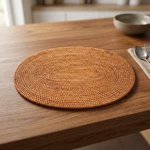 Meilleures ventes en Indonésie, set de table ovale en bambou, bohème, vintage, écologique, fait main, antidérapant, pour la cuisine et la salle à manger - Product Image 1