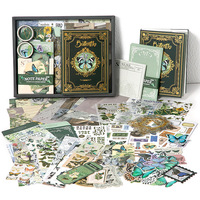 Kit de 155 Piezas para Coser con Hilo Impreso, Diario Vintage, Scrapbook, Cuaderno Retro, Set de Regalo