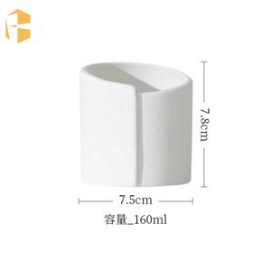 เชิงเทียนเซรามิกเคลือบเงาสีขาวเคลือบเงาสำหรับตกแต่งบ้านขวดโหลเซรามิกสั่งติดฉลากได้ตามต้องการ - Product Image 2