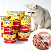 Bouteille d'eau portable OEM personnalisée pour chiens de compagnie Conserves humides Thon Crevettes Mu Si Boue de viande pour petits chats moyens Custom85g