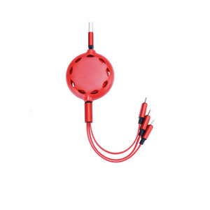 Câble de données rétractable 3 en 1 style macaron, silicone liquide, charge rapide pour téléphones mobiles, logo personnalisé, cadeau - Product Image 5