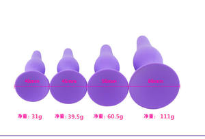 4-teiliges silikon analplug-set männlich prostata-massagegerät anal po-plug-set für weibliches erwachsenes erotik-spielzeug anal - Product Image 4