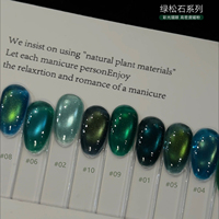 Suuseegel – Nouvelle collection de vernis à ongles gel effet œil de chat, série verte, 10 couleurs, haute qualité, longue tenue, gel UV pour salon de manucure 2026