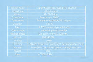 ห้องทดสอบป้องกันสีเหลือง UV | มาตรฐาน ASTM D1148 ISO | สำหรับรองเท้าหนังและวัสดุ - Product Image 6