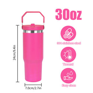 Termo de Aventura Clásico Personalizado de 30oz/20oz, de Doble Pared, Acero Inoxidable, Aislamiento al Vacío, con Asa, para Viaje, con Pajita, 12-24 Horas - Product Image 2