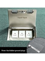 Prise de sol encastrée invisible FUPAI FP-200C de type 200 en acier inoxydable avec marbre intégré, entièrement dissimulée, 10A