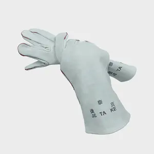 Сварочные перчатки из коровьей кожи, прочные термостойкие сварочные перчатки для weldersJ10-1649
