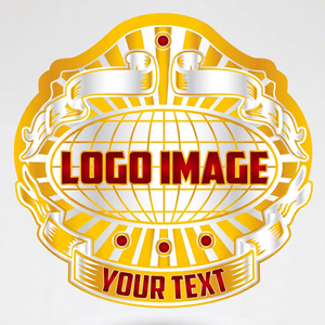 Custom Gold <b>Wrestling</b> Belt with Globe Design and Red Text Logo for Championship Use Custom gold <b>wrestling</b> belt Globe design cham - Product Image 1
