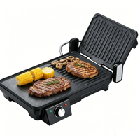 Grill de table électrique RSC, grill panini électrique antiadhésif, presse panini, grill plat électrique, double grill panini électrique PG039