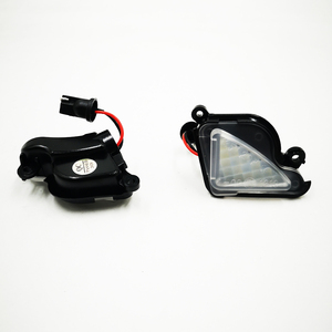 Projecteur de lumière pour miroir latéral, 2 pièces, lampe LED blanche pour voiture, 6000K, pour <span class=keywords><strong>Skoda</strong></span> <span class=keywords><strong>Octavia</strong></span> Mk2 Mk3 5E, Phase 2 2012 — 2019, 1Z, 2008-2019 - Product Image 3