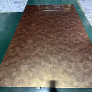 1220*2440*5mm 8mm panneau de charbon de bois de <span class=keywords><strong>bambou</strong></span> surface de miroir métallique PET ondulation de haute qualité pour revêtement mural intérieur - Product Image 2