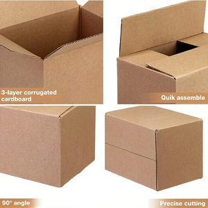 Custom Corrugated Shipping <strong>Box</strong> Brown <strong>Moving</strong> Carton Strong Recyclable Storage Delivery Packaging Cardboard <strong>Box</strong> - Product Image 2